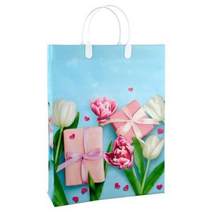 Сумка пластиковая ручка Россия 30*40 см 150 мкм Флирт  1 шт 40 шт/кор