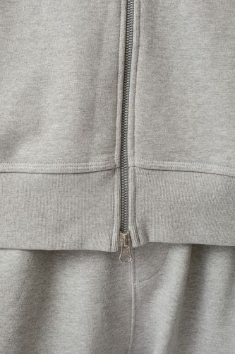 Серое худи на молнии LAINE