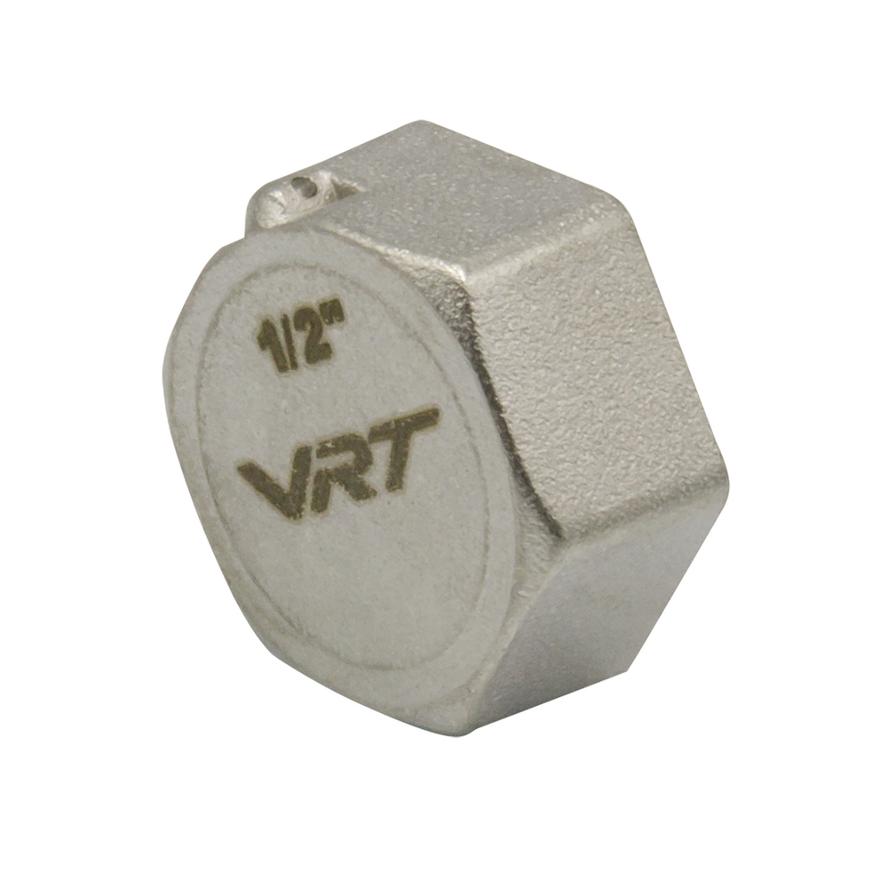Заглушка 1/2'' вн с контр отв VRT® никель