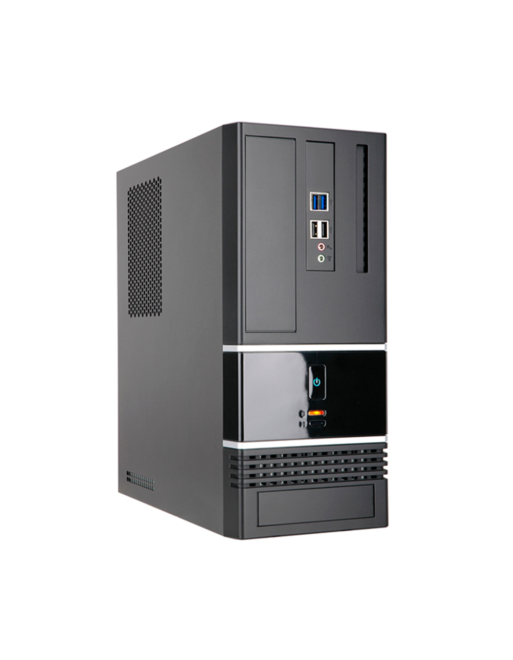 Корпус Slim Case InWin BK623  Black 400W 2*USB2.0+2*USB3.0 Audio mATX