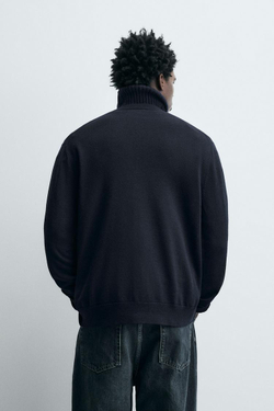 ZARA ЛЕГКИЙ ШЕРСТЯНОЙ КАРДИГАН, МОРСКОЙ ТЕМНО-СИНИЙ