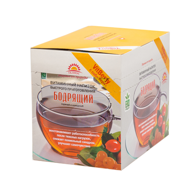 Витаминный напиток Бодрящий 25 г. Коробка 20шт*25г