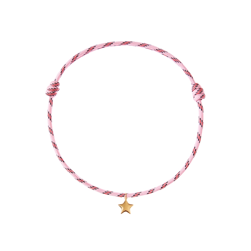 Колье Золотая Вязаная Звезда