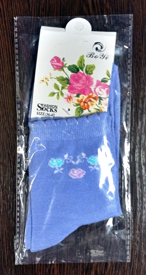 Женские носки "Fashion Socks" 1 пара, хлопок, размер 36-42, разноцветные
