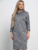 Платье Граффити (черно-белое) П15107-19М LT Collection