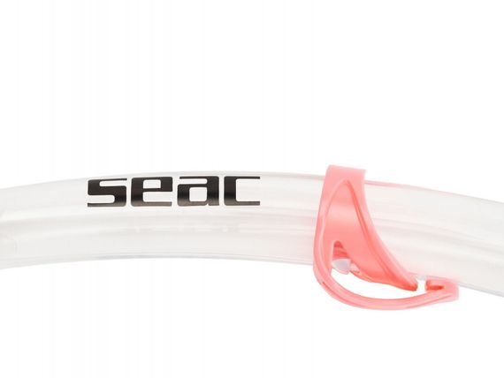 Трубка Seac Tribe Dry прозрачный/розовый