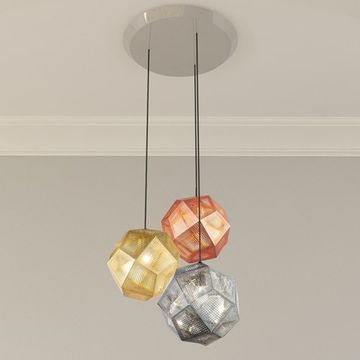 Etch 3 Light Multipoint Pendant By Tom Dixon, from Tom Dixon
