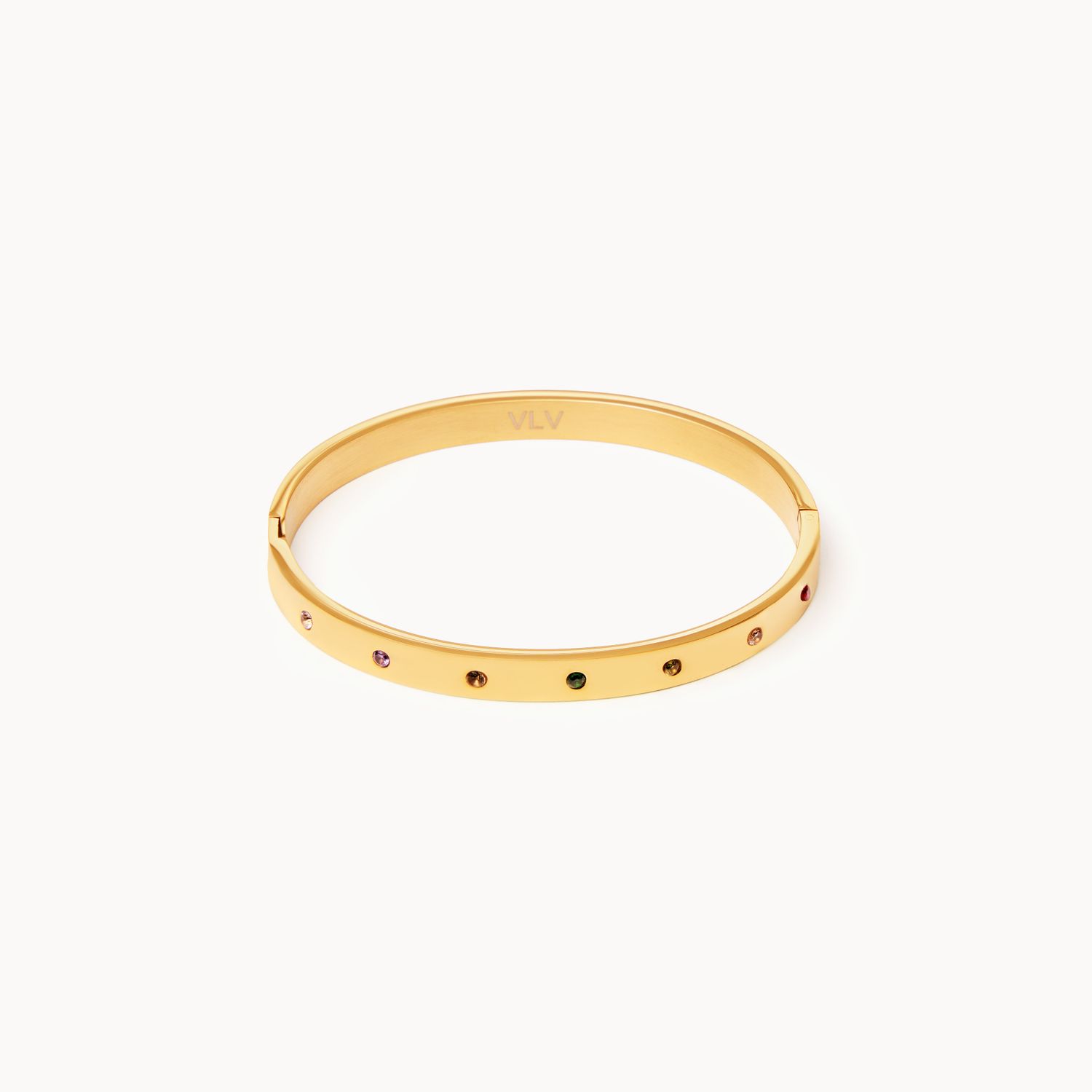 Браслет Multicolored Crystals - Gold