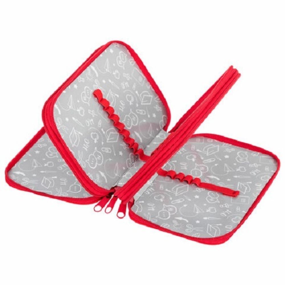 Пенал 3 отделение 190*110 Пифагор Red road, ламинат