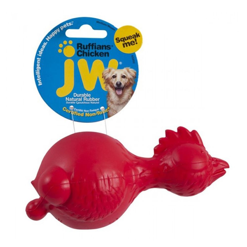 Игрушка J.W. для собак - Курица с пищалкой