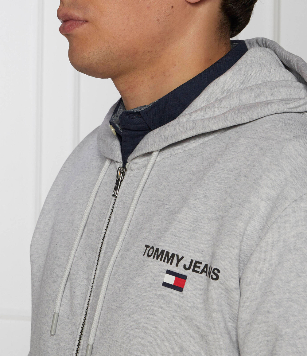 Худи ENTRY ZIP-THRU HOODIE Tommy Jeans - серый(DM0DM17783)