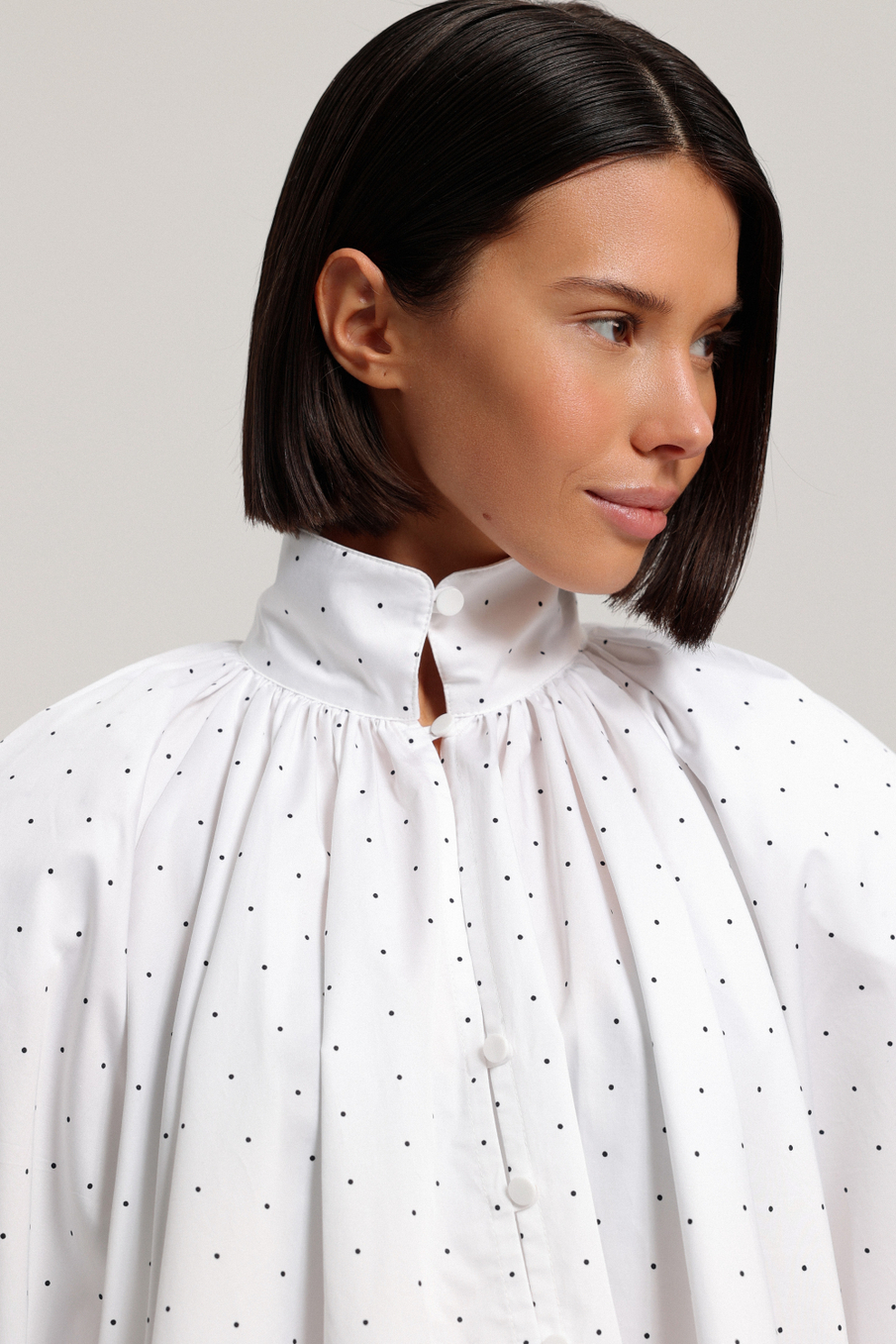 Блуза со съёмными манжетами