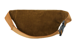 GUCCI Corduroy With Leather Decoration Fanny Pack, Sling Bag, Kids" Bag Regular Kids" Brown