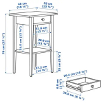 Комплект мебели д/спальни  - IKEA HEMNES, белый, 200x140см, ХЕМНЭС ИКЕА