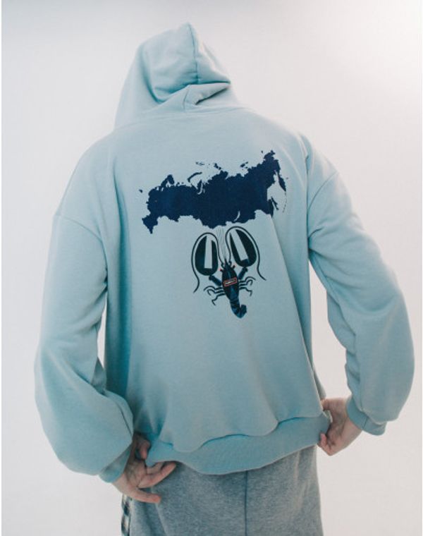 Худи Диктатура Голубой - фото 2