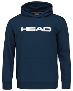 Детская теннисная толстовка Head Club Byron Hoodie JR - Blue