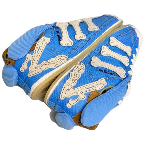 Кроссовки adidas originals SUPERSTAR для скейтборда Низкие Сине-белые Юнисекс