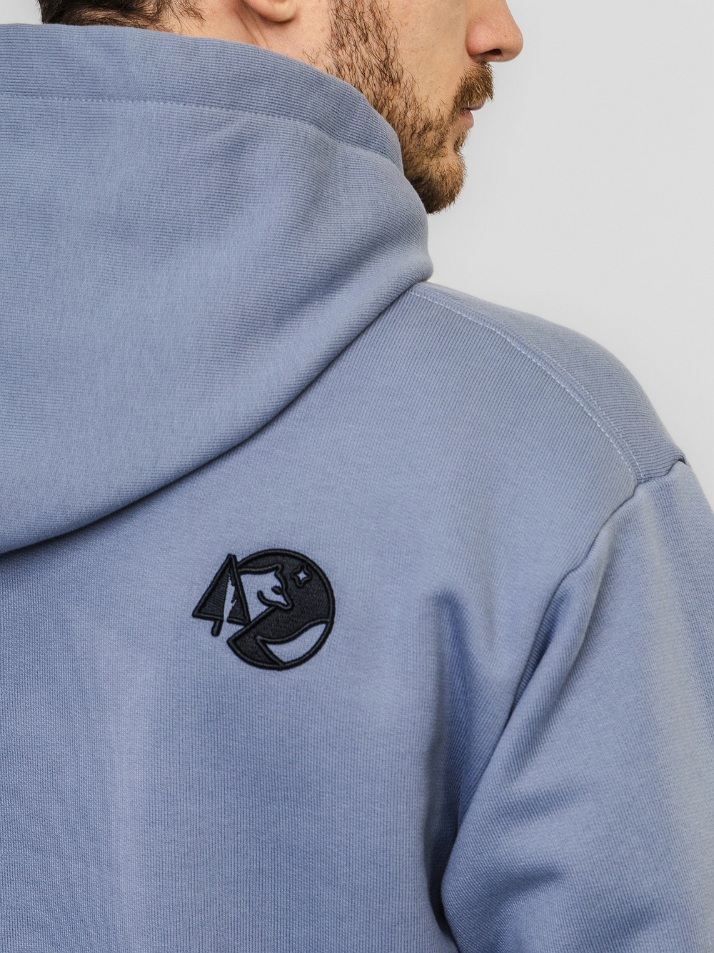 Худи "НОХО" унисекс, цвет "Полярный василёк"