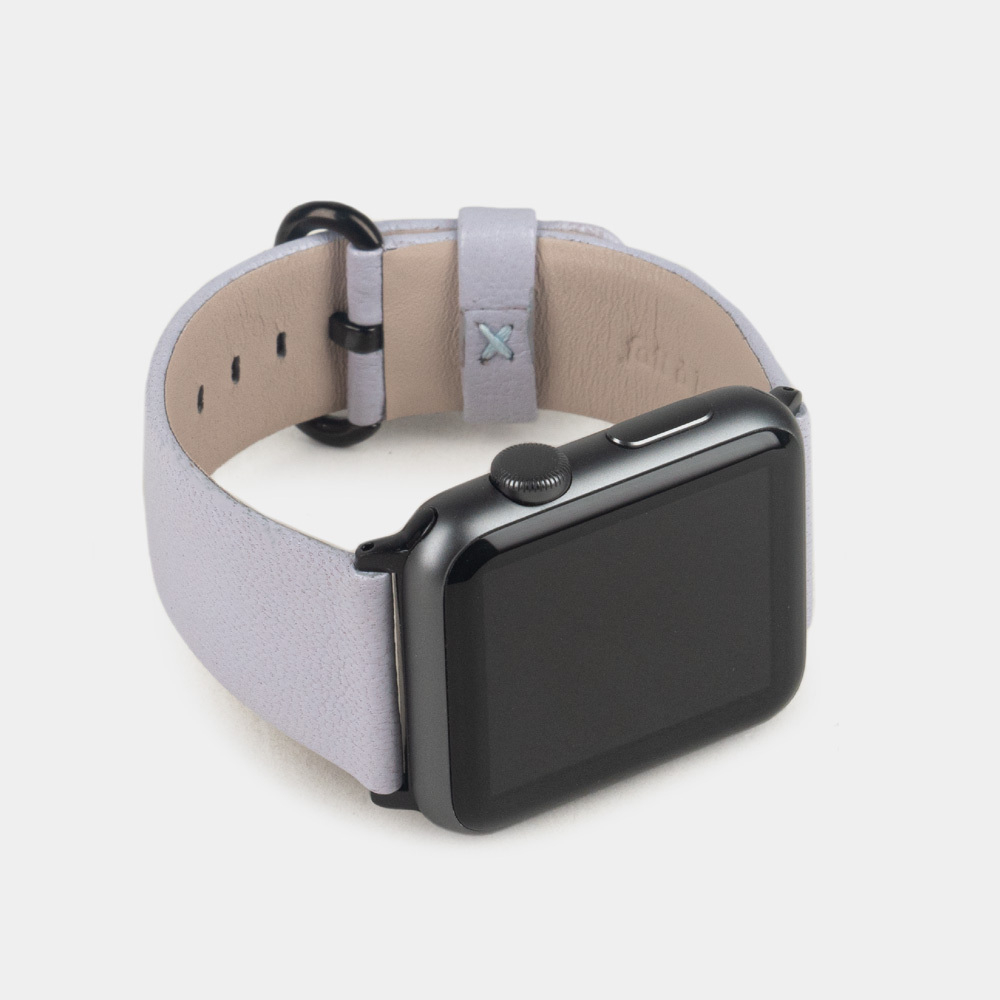 Ремешок для Apple Watch 40/41/42 mm из кожи козы, цвета сирени