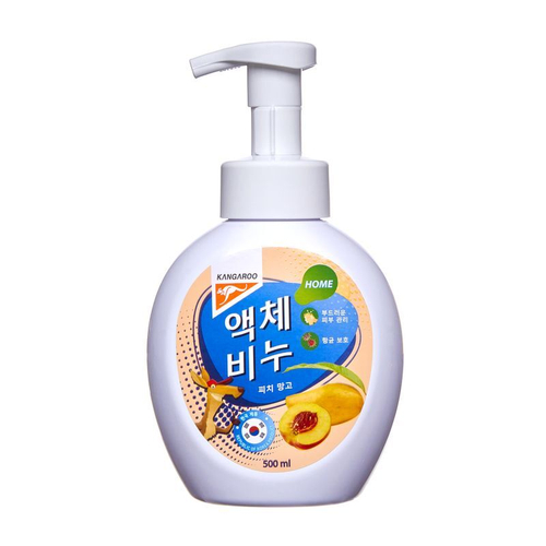 Жидкое мыло Kangaroo Home с ароматом персика и манго (пенка), 500 мл 770016