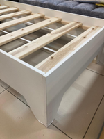 Кровать Облако 800*1600 белый/графит (ладе)