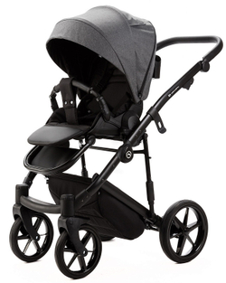 Детская коляска Adamex Mobi New 2 в 1 MN-TK57 ТЕМНО-СЕРЫЙ