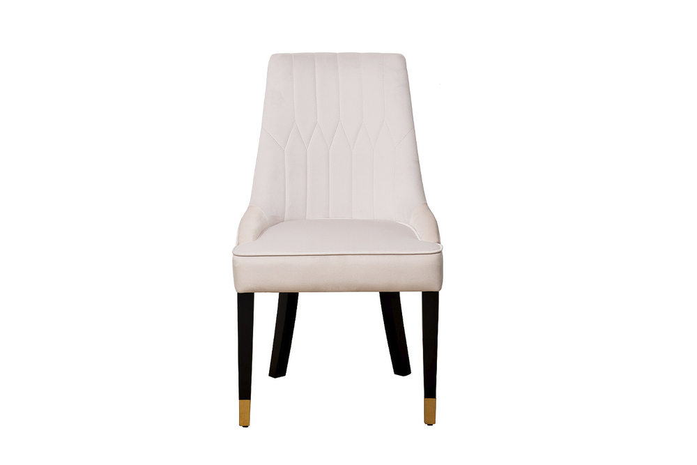 Стул Garda Decor Элегантный(Elegante) велюр светло-бежевый Colt002 56*65*101 см