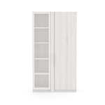 Гардероб и стеллаж со стеклом вариант №2 ТАЙМС (TIME S)