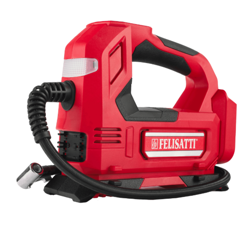 Аккумуляторный автомобильный компрессор Felisatti FT1169 (картон, без аккум)