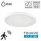 7790/18L MITRA LED SN 000 Светильник пластик/белый LED 18Вт 3000/4000/6500К D225 IP44 CCT/датчик движения NEBULA WHITE