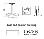 Стол ламинированный обеденный складной Scab Design Domino, белый, цементный