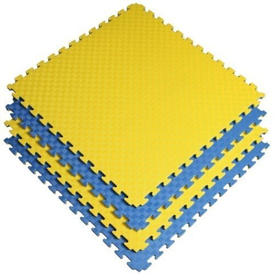 Будо-мат (татами) односторонний (1 плита 100x100x2,5см, 1кв.м./уп) до 10 шт. Зелено-желтый1