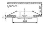 Светильник точечный хром KANLUX LUTO CTX-DT02B-C