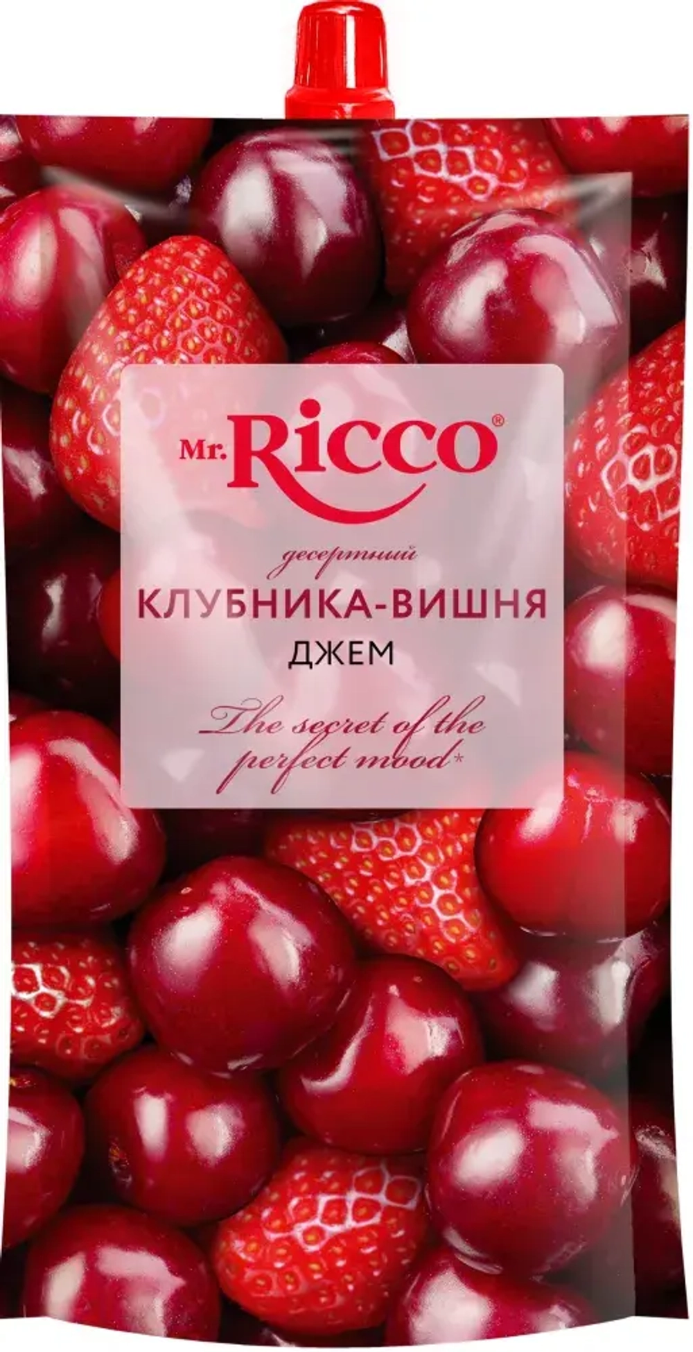 Mr.Ricco Джем Клубника-вишня, 300гр., блок 16шт.