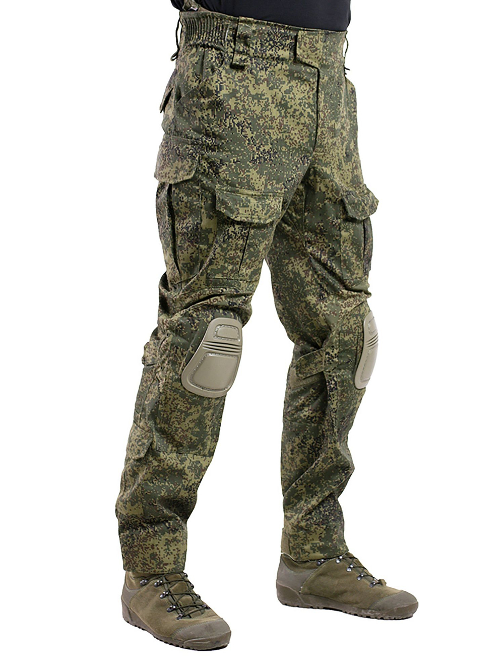 Брюки боевые Барс Гром (Пиксель Цифра РФ Елка) 58/5 (182) / Брюки тактические с наколенниками/