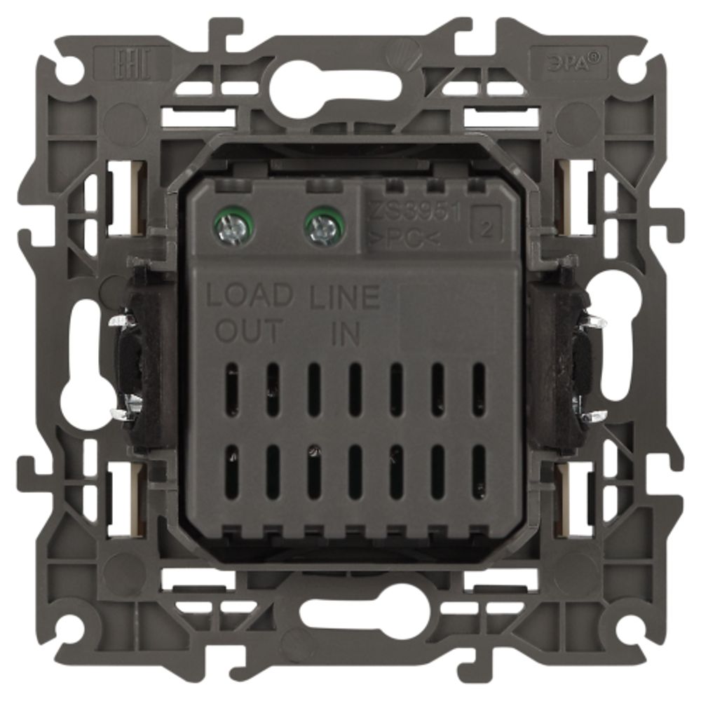 Светорегулятор ЭРА Elegance 14-4101-01М поворотно-нажимной, 400ВА 230В, белый матовый