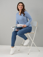 Лонгслив ЛНкл-080/небесный