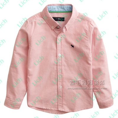 Рубашка однотонная с логотипом