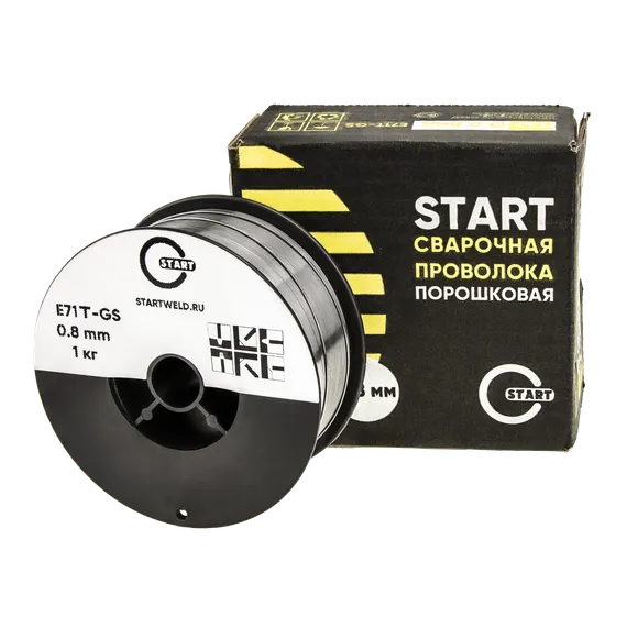 Проволока сварочная порошковая E71T-GS д.0,8 (1 кг) OSA START STE7108