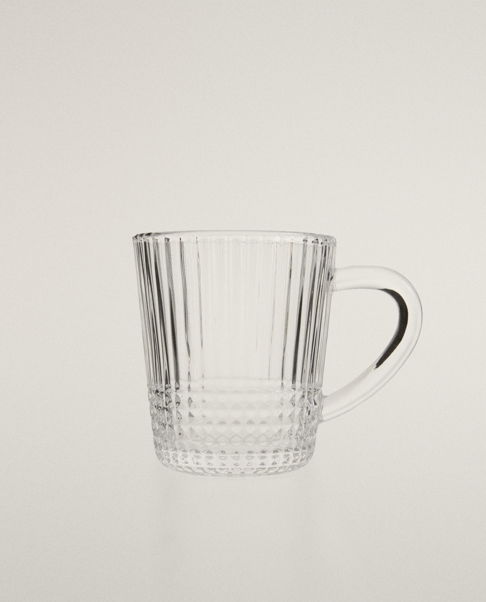 Zara Home чашка из стекла, цвет прозрачный, 12 см