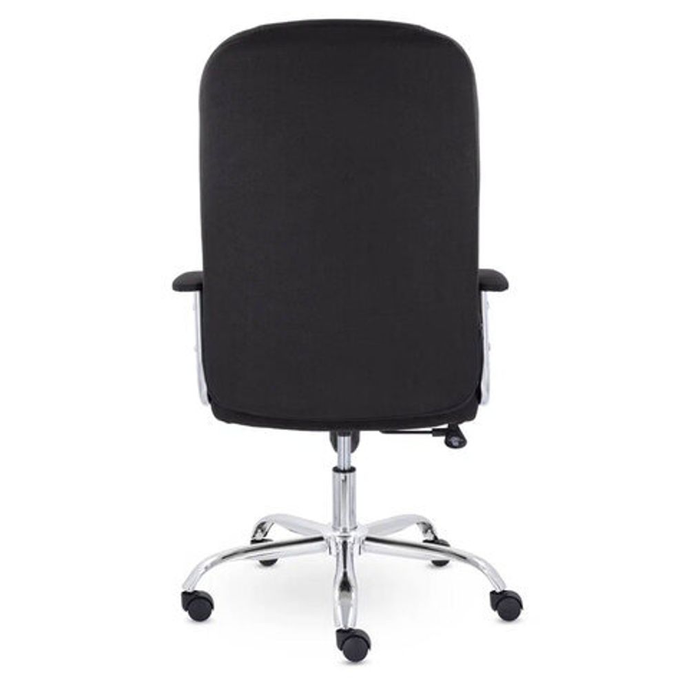 Кресло офисное "Бостон", CH-277, хром, ткань, черный (М-16)
