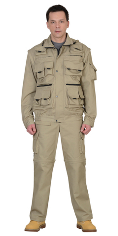 Костюм Безопасность куртка, брюки Песочный