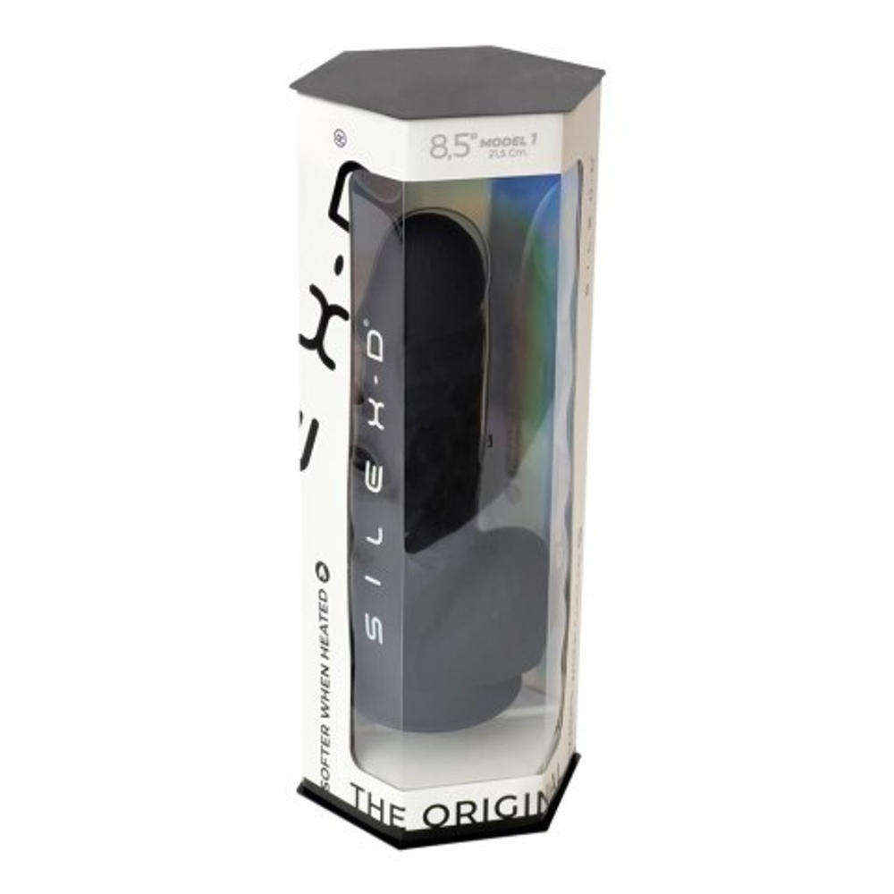 Фаллоимитатор SilexD Model 4 (21,5×5,1 см) с двойным покрытием черный