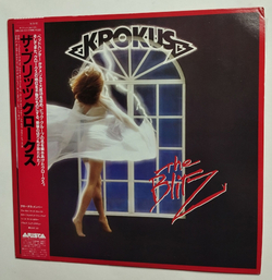Винтажная виниловая пластинка LP Krokus The Blitz (Japan 1984) (Obi)