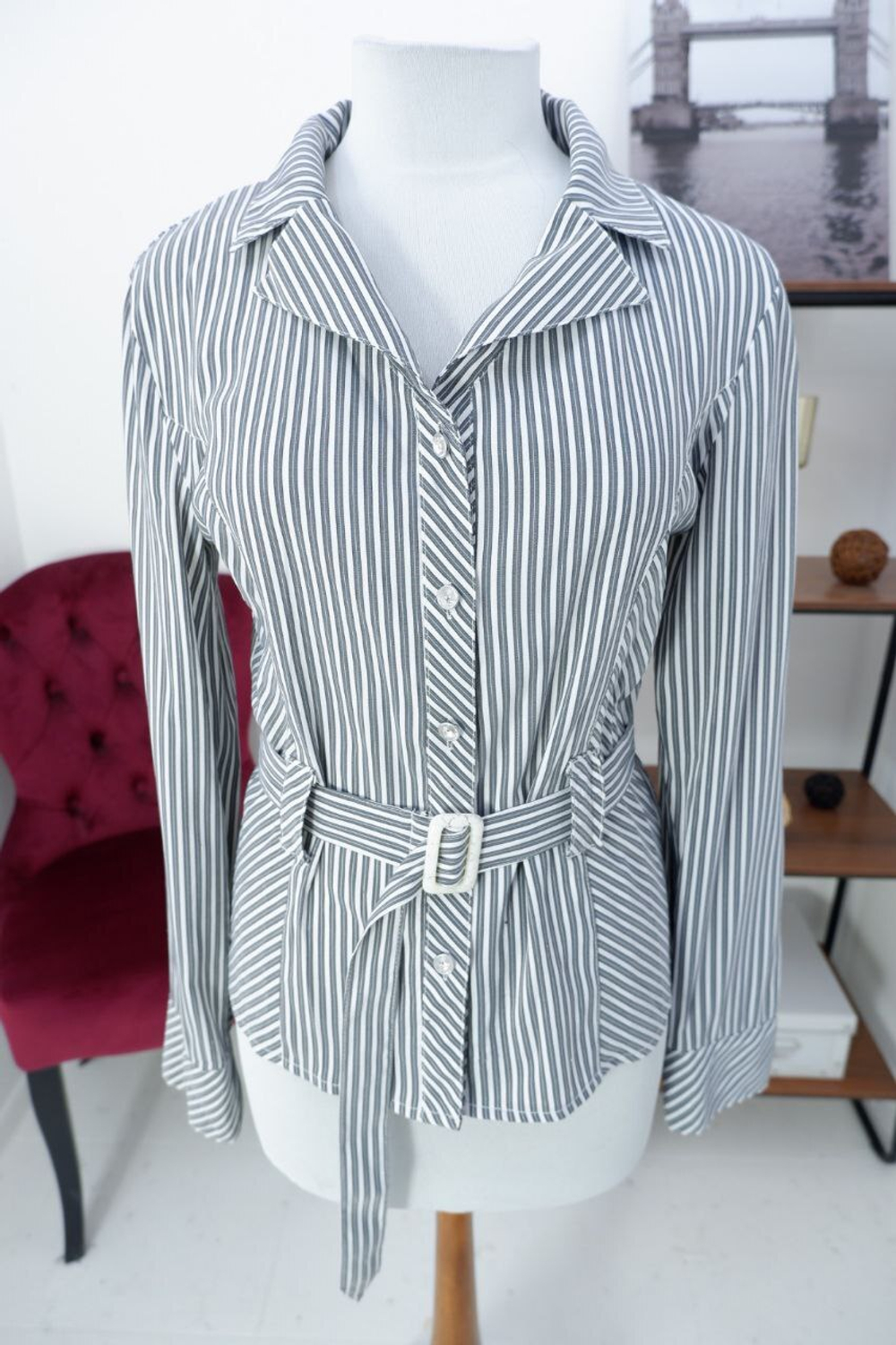 Блузка в полоску 48 размера