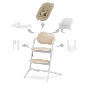 Стульчик Cybex Lemo 4-in-1 Set Sand White