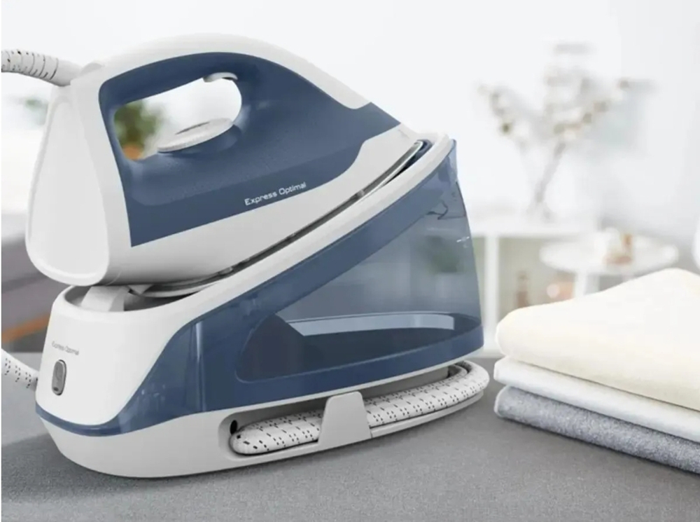 Парогенератор Tefal Express Optimal SV4110E0, синий/белый