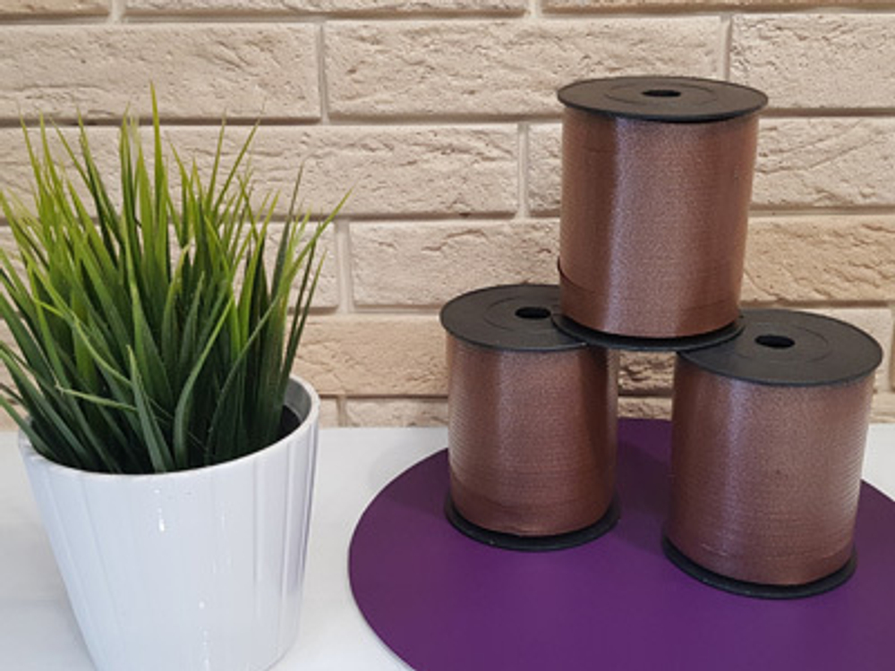 Лента полипропиленовая КОРИЧНЕВАЯ 500 метров