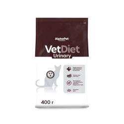 ALPHA PET Vet diet Urinary Сухой корм для кошек при заболеваниях мочевыводящих путей 0,4 кг