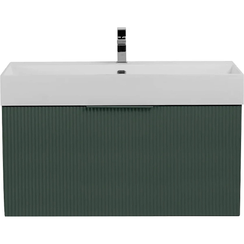 Тумба с раковиной Cezares PREMIUM 90 55445+50263 Plisse Verde opaco